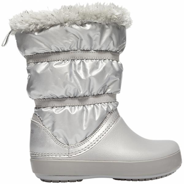 CROCS Girls’ Crocband™ LodgePoint Metallic Winter Boot