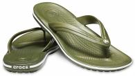 CROCS Crocband Flip Army Green / White