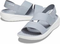 Crocs Literide Stretch Sandal light grey/white