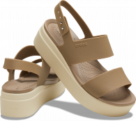 Women’s Crocs Brooklyn Low Wedge Khaki/Bone