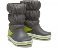 CROCS Kids Crocband™ Winter Boot Slate Grey / Lime Punch