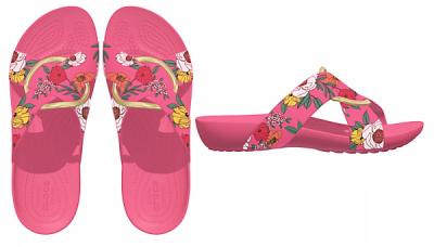 Crocs Serena Printed Crss Bnd Slide