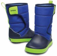 CROCS Kids’ LodgePoint Snow Boot Blue Jean / Navy